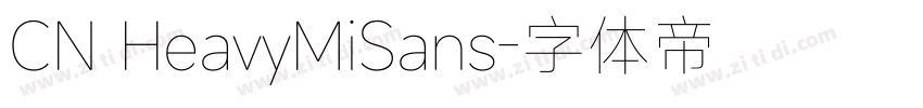 CN HeavyMiSans字体转换